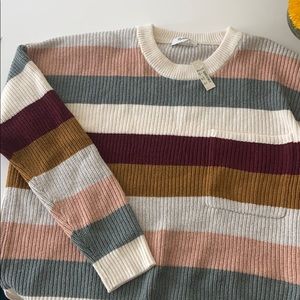 Madewell stripe cozy sweater
